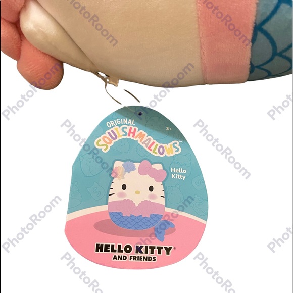 Sanrio Squishmallow MERMAID HELLO KITTY  6.5” and Hello Kitty Tab Journal NWT - Picture 6 of 8